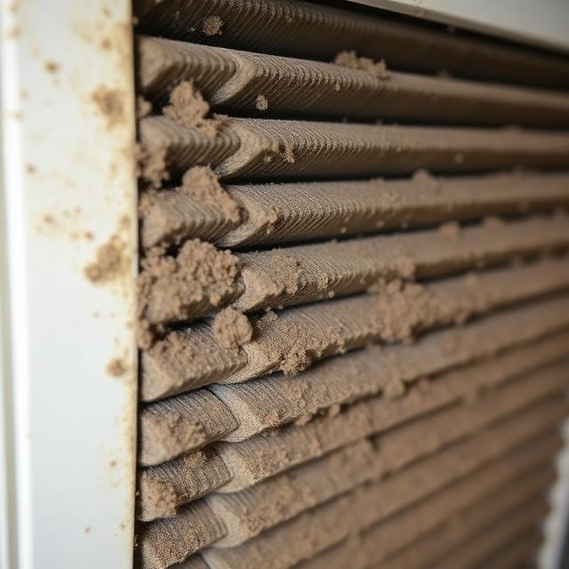 Dirty AC evaporator coil causing poor cooling