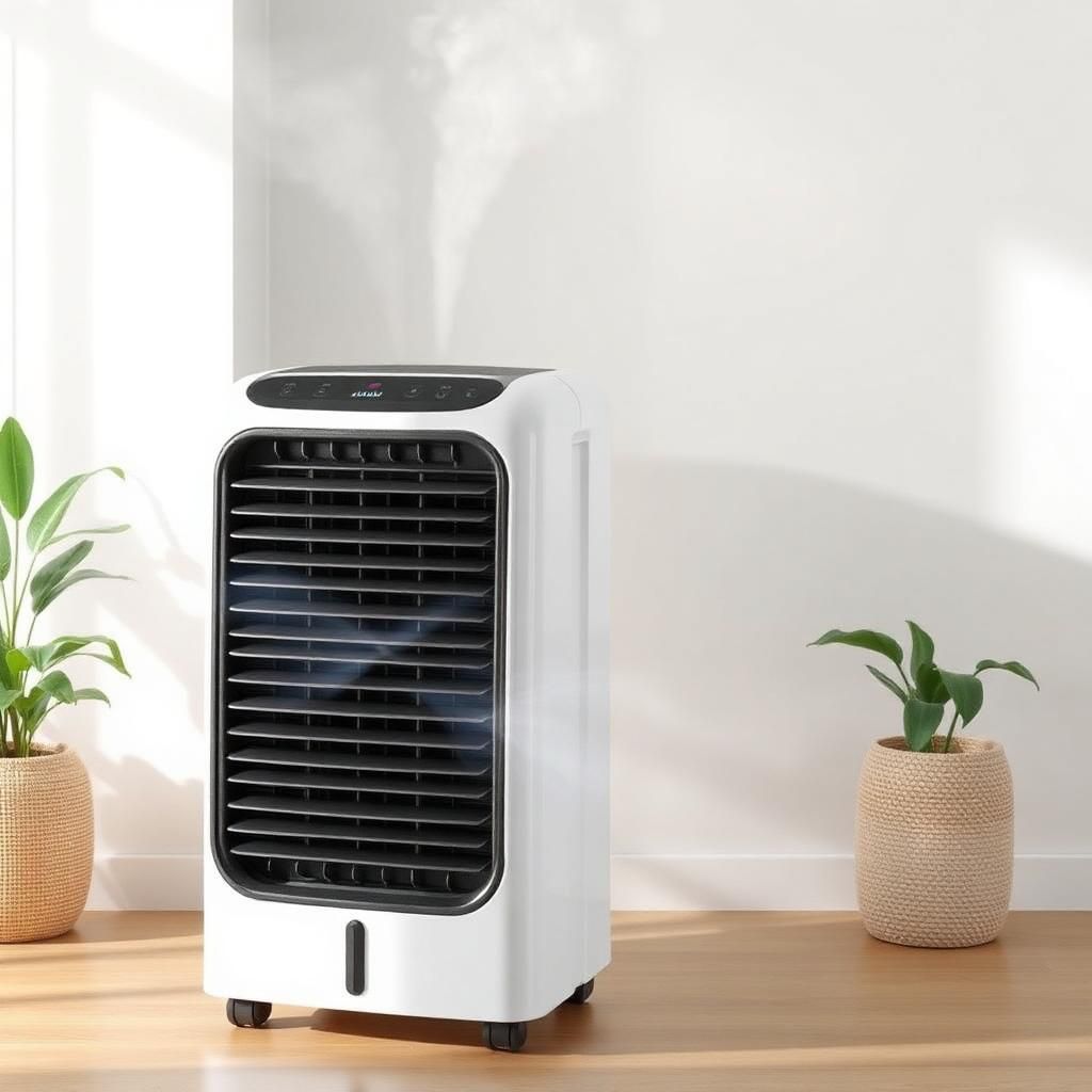 Evaporative cooler providing ventless cooling