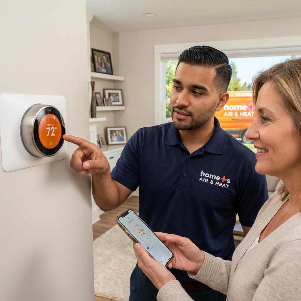 Servicios de Termostatos Inteligentes — Home+ Air and Heat