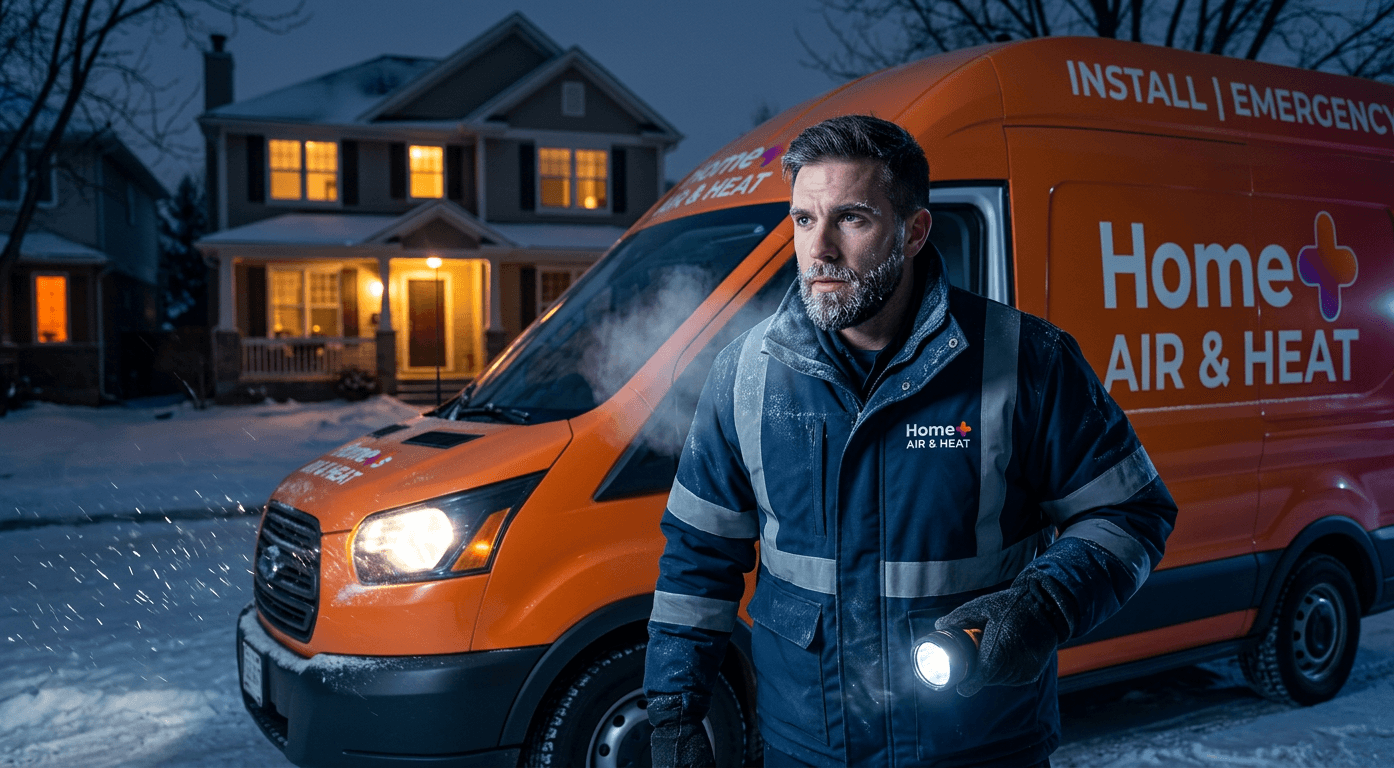 Emergency Heating Service technician in Plainview